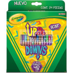 COLORES DE MADERA CRAYOLA UP&DOWN C/24X48 LARGOS