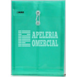 SOBRES DE PLASTICO T.OFICIO VERDE